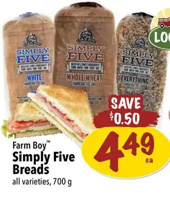 Farm Boy Farm Boy Simply Five Breads offer