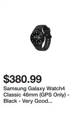 Newegg Samsung Galaxy Watch4 Classic 46mm (GPS Only) - Black - Very Good Condition offer