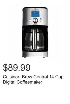 Costco Cuisinart Brew Central 14 Cup Digital Coffeemaker offer