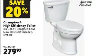 Home Hardware Champion 4 High Efficiency Toilet offer