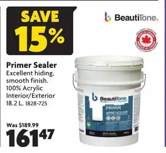 Home Hardware Primer Sealer offer
