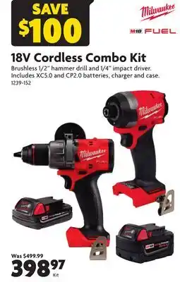 Home Hardware 18V Cordless Combo Kit offer