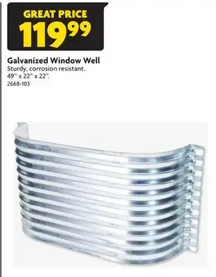 Home Hardware Galvanized Window Well offer