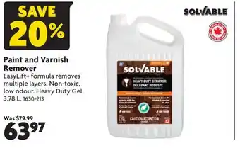 Home Hardware Paint and Varnish Remover offer