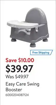 Walmart Easy Care Swing Booster offer