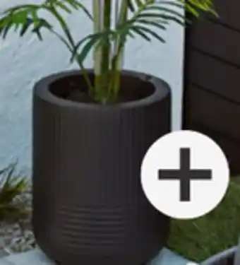 Home Depot Mayne Arden 18in Round Planter in Black offer