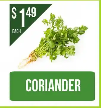 Food World Supermarket CORIANDER offer