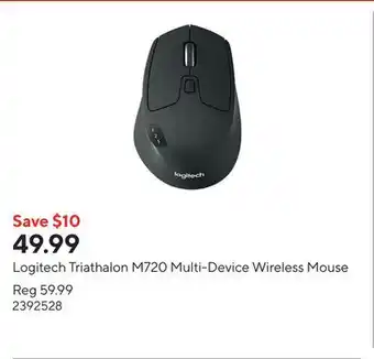 Staples Logitech Triathalon M720 Multi-Device Wireless Mouse offer