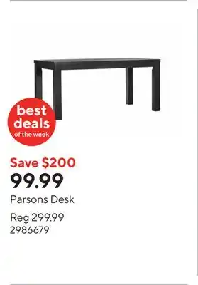 Staples Parsons Desk offer
