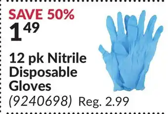 Princess Auto 12 pk Nitrile Disposable Gloves offer