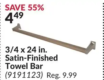 Princess Auto 3/4 x 24 in. Satin-Finished Towel Bar offer