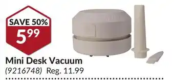 Princess Auto Mini Desk Vacuum offer