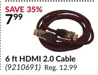 Princess Auto 6 ft HDMI 2.0 Cable offer