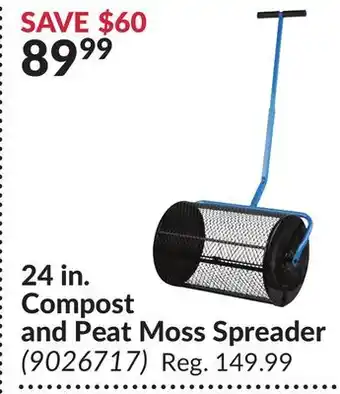 Princess Auto 24 in. Compost and Peat Moss Spreader offer