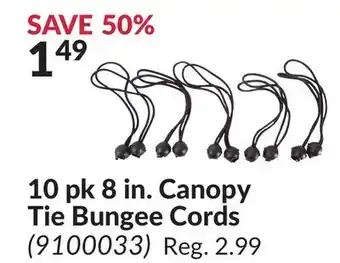 Princess Auto 10 pk 8 in. Canopy Tie Bungee Cords offer