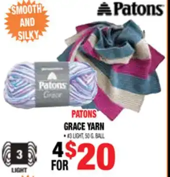 Len's Mill Stores PATONS GRACE YARN offer