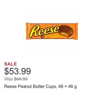 Costco Reese Peanut Butter Cups, 48 × 46 g offer