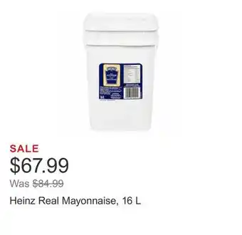 Costco Heinz Real Mayonnaise, 16 L offer