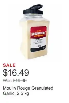 Costco Moulin Rouge Granulated Garlic, 2.5 kg offer