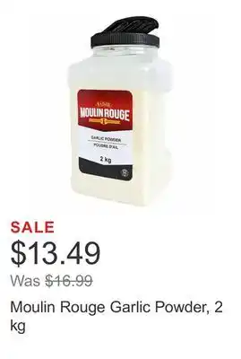 Costco Moulin Rouge Garlic Powder, 2 kg offer
