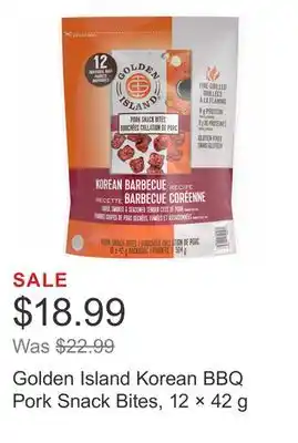 Costco Golden Island Korean BBQ Pork Snack Bites, 12 × 42 g offer