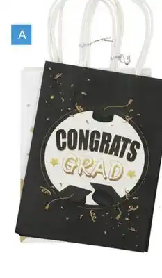 Party City Grad Paper Carry Gift Bag, 2-pk offer
