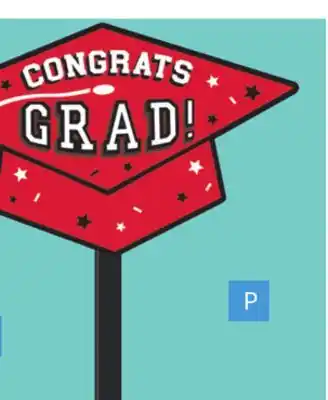 Party City Grad Lawn Sign, Red offer