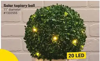 Giant Tiger Solar topiary ball offer
