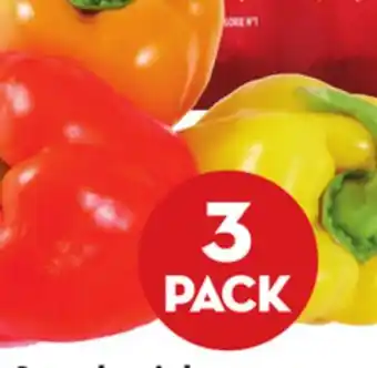 Giant Tiger 3 pack rainbow peppers offer