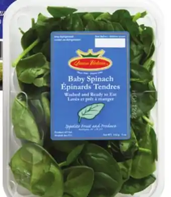 Giant Tiger 5 oz baby spinach or spring mix offer
