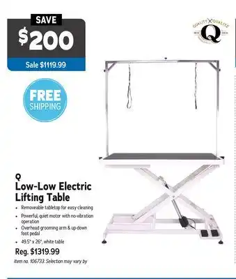 Ren’s Pets Depot Q Low-Low Electric Lifting Table offer