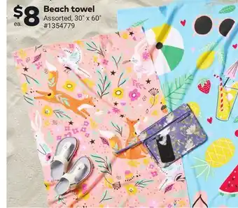 Giant Tiger Beach towel offer