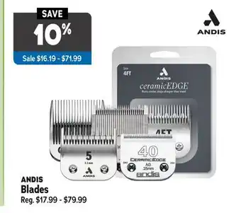Ren’s Pets Depot ANDIS Blades offer