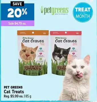 Ren’s Pets Depot PET GREENS Cat Treats offer