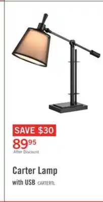 Carter Desk/Task Lamp with USB Port
