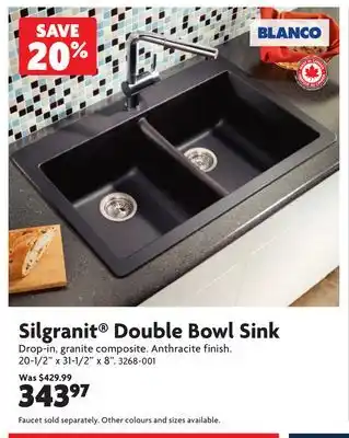 Home Hardware Silgranit Double Bowl Sink offer