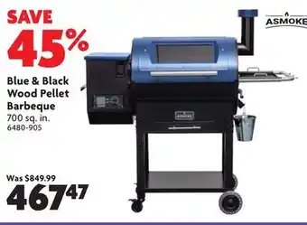 Home Hardware Blue & Black Wood Pellet Barbeque offer