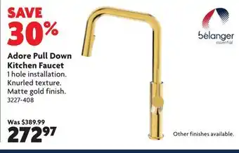 Home Hardware Adore Pull Down Kitchen Faucet offer
