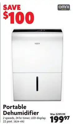 Home Hardware Portable Dehumidifier offer
