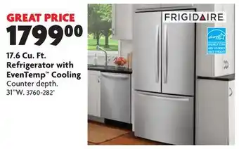 Home Hardware 17.6 Cu. Ft. Refrigerator with EvenTemp Cooling offer