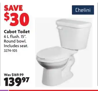 Home Hardware Cabot Toilet offer