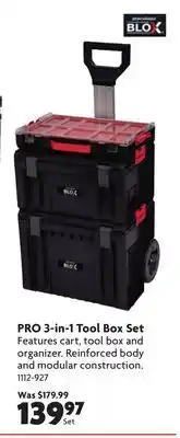 Home Hardware PRO 3-in-1 Tool Box Set offer