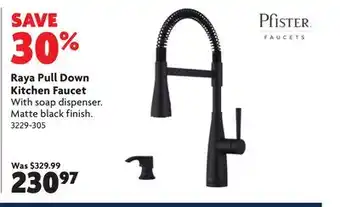 Home Hardware Raya Pull Down Kitchen Faucet offer