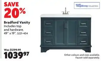 Home Hardware Bradford Vanity offer