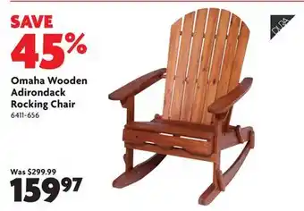 Home Hardware Omaha Wooden Adirondack Rocking Chair offer