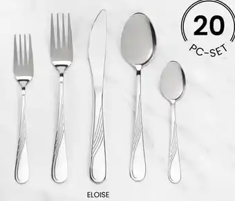 Stokes ELOISE 20-Pc 18/0 Stainless Steel Flatware Sets offer