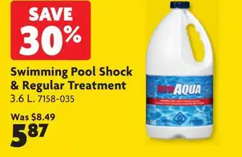 Home Hardware Swimming Pool Shock & Regular Treatment offer