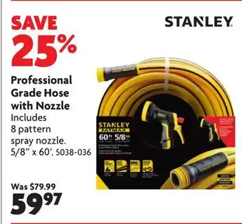 Home Hardware Professional Grade Hose with Nozzle offer