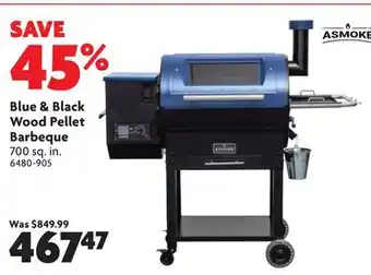 Home Hardware Blue & Black Wood Pellet Barbeque offer