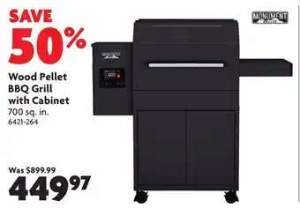 Home Hardware Wood Pellet BBQ Grill with Cabinet offer